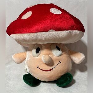 Plush Mushroom Toy with Red Cap